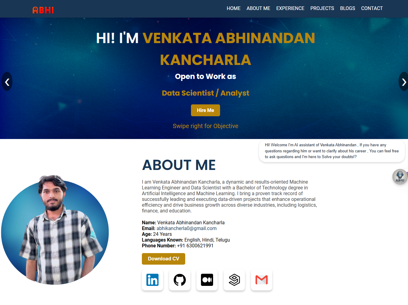 Abhi Kancharla Portfolio