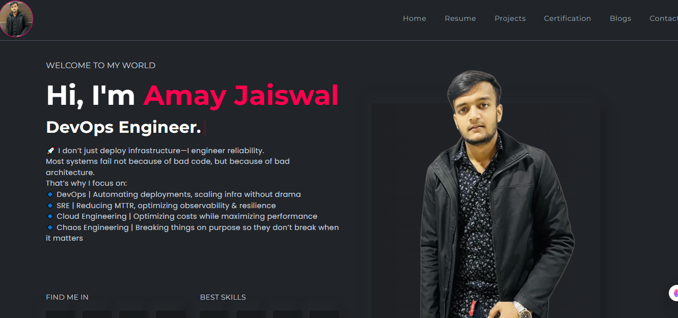 Amay Jaiswal Portfolio